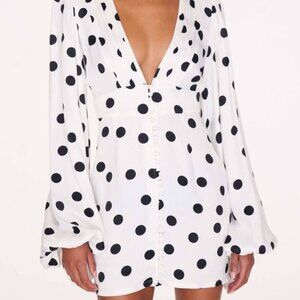 Polkadot Dress Rat & Boa New with Tags
